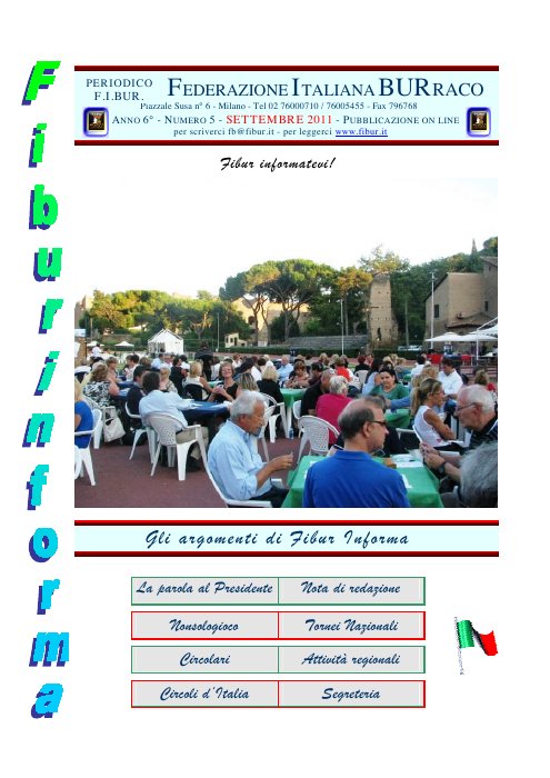 Copertina FIBUR Informa - Settembre 2011