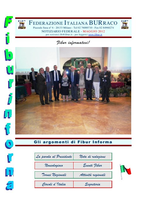 Copertina FIBUR Informa - Maggio 2012