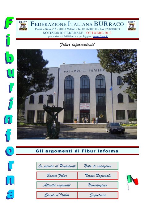 Copertina FIBUR Informa - Ottobre 2013