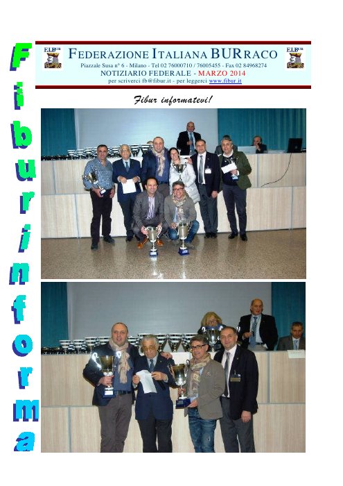 Copertina FIBUR Informa - Marzo 2014