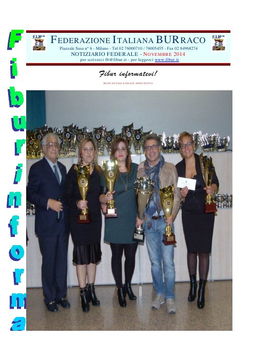 Copertina FIBUR Informa - Novembre 2014