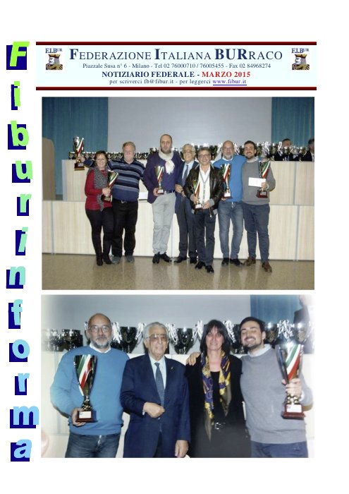 Copertina FIBUR Informa - Marzo 2015