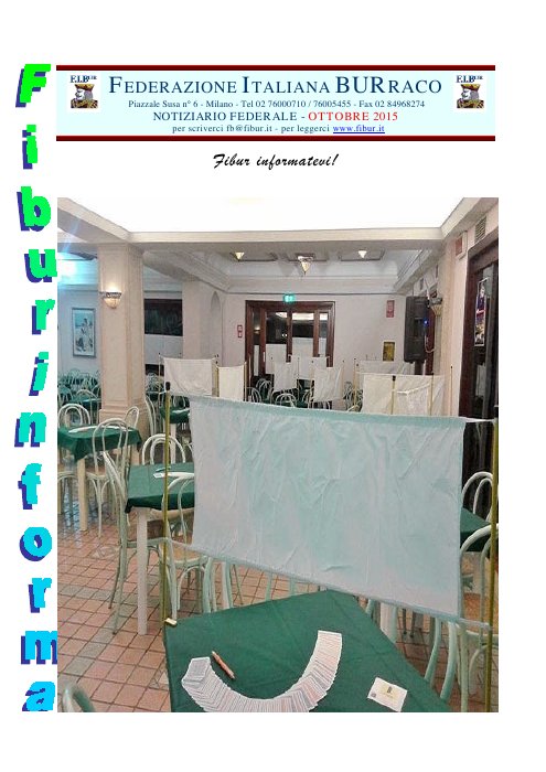 Copertina FIBUR Informa - Ottobre 2015