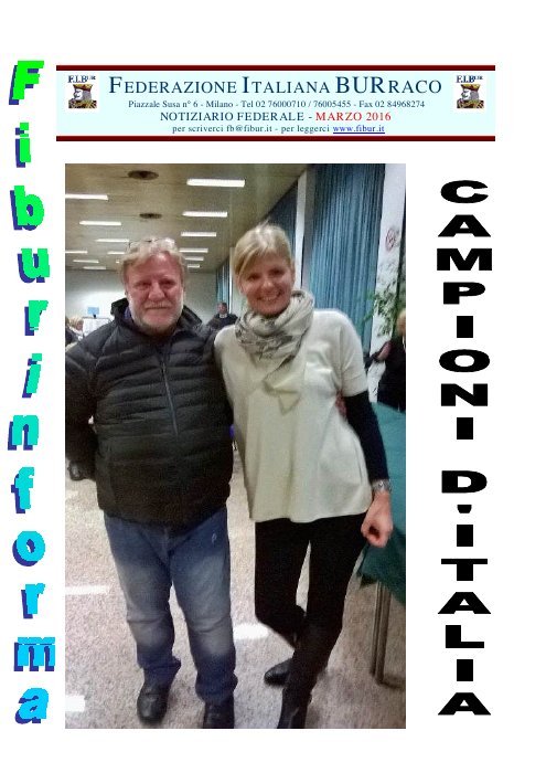 Copertina FIBUR Informa - Marzo 2016