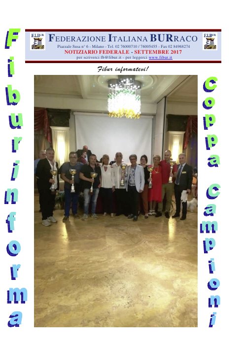 Copertina FIBUR Informa - Settembre 2017